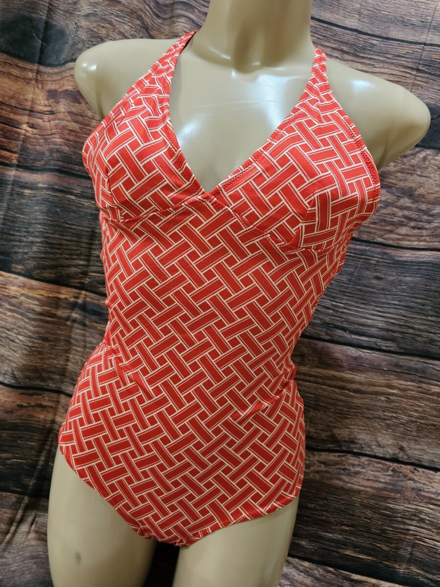 ΣB784★レディース水着ワンピース レトロ 13号拍卖