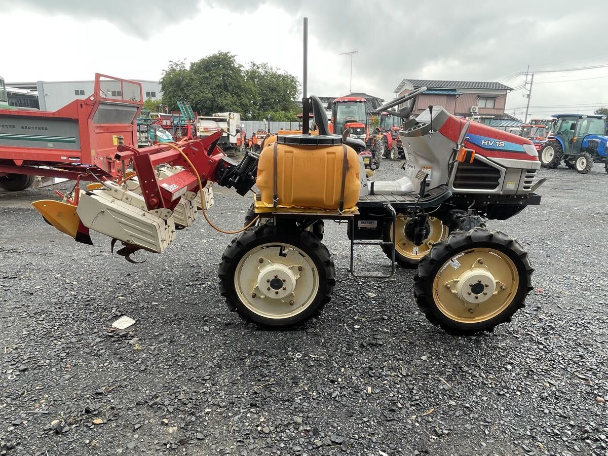 ヤンマー乗用管理機 HV19 ディーゼル 19馬力 569時間 パワステ 自動水平 4WS FWS RWS 栃木発拍卖