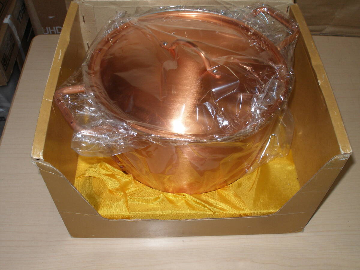 Beagle 銅鍋 深型両手鍋 寸胴鍋 20cm 未使用倉庫保管品拍卖