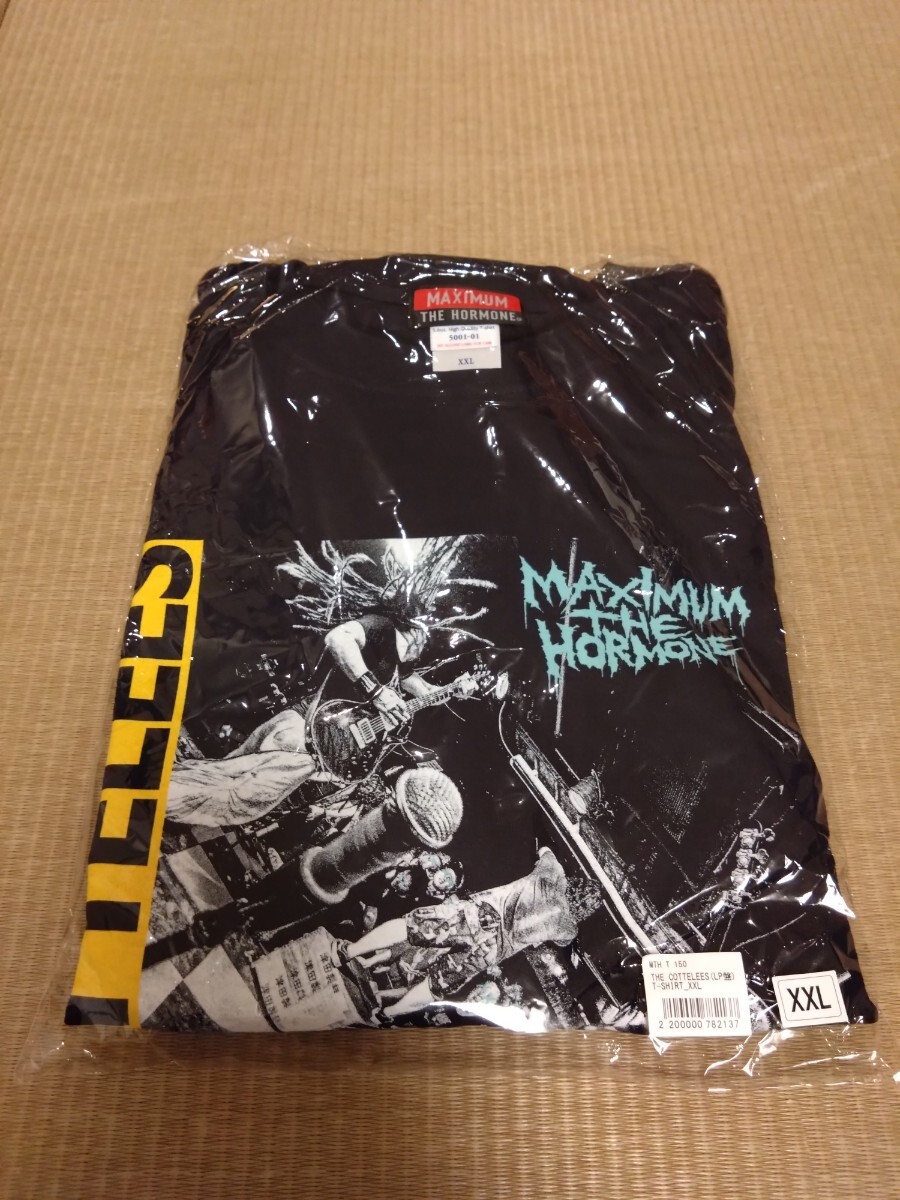 ■■送料込み■即決■新品■XXLサイズ マキシマムザホルモン THE COTTELEES(LP盤)T-SHIRT   ホルモン ブラック ■早い者勝ち■■4拍卖