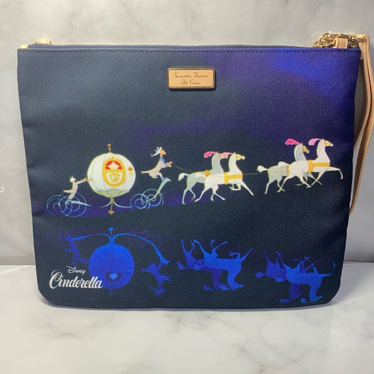 未使用 Samantha Thavasa Petit Choice サマンサタバサ プチチョイス クラッチバッグ ショルダーバッグ ディズニー シンデレラ拍卖