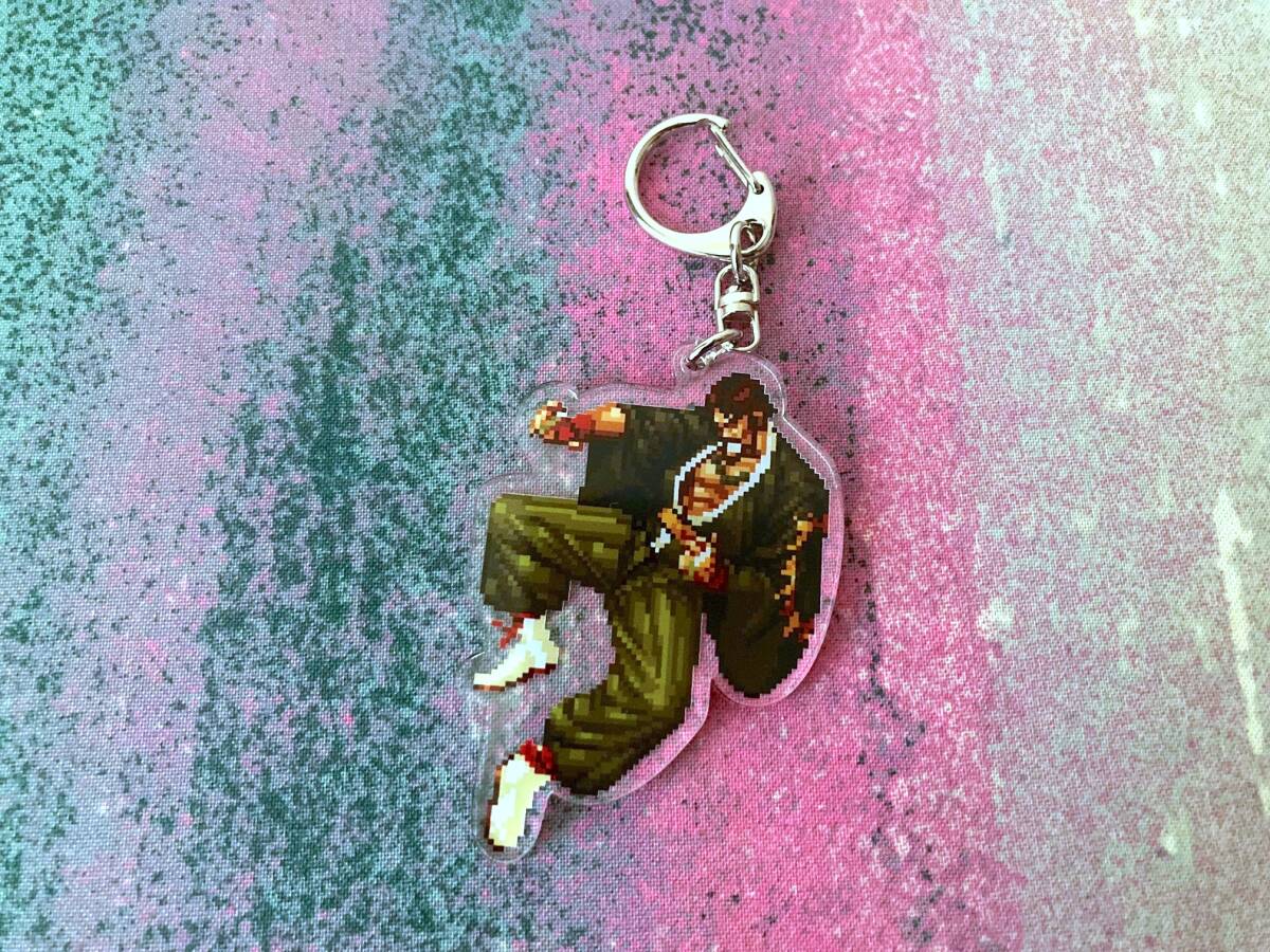 ★THE KING OF FIGHTERS '95 大門地雷震 アクリルキーホルダー 草薙紫舟 ネオジオ ゲーム グッズ キングオブファイターズ SNKOS-016 KOF★拍卖