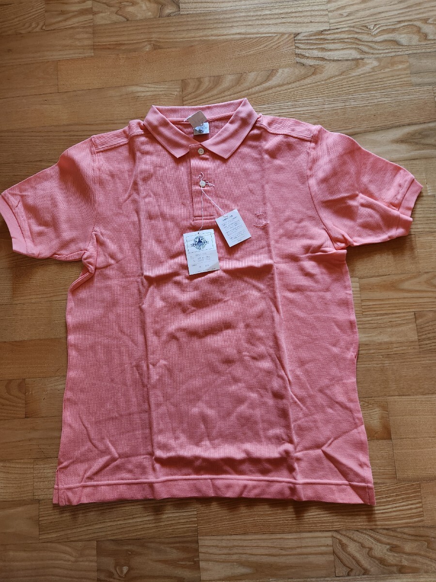 1990年代製 送料込 新品■Levi's リーバイス 96820-2082 半袖ポロ 鹿の子 日本製 ピンク L拍卖