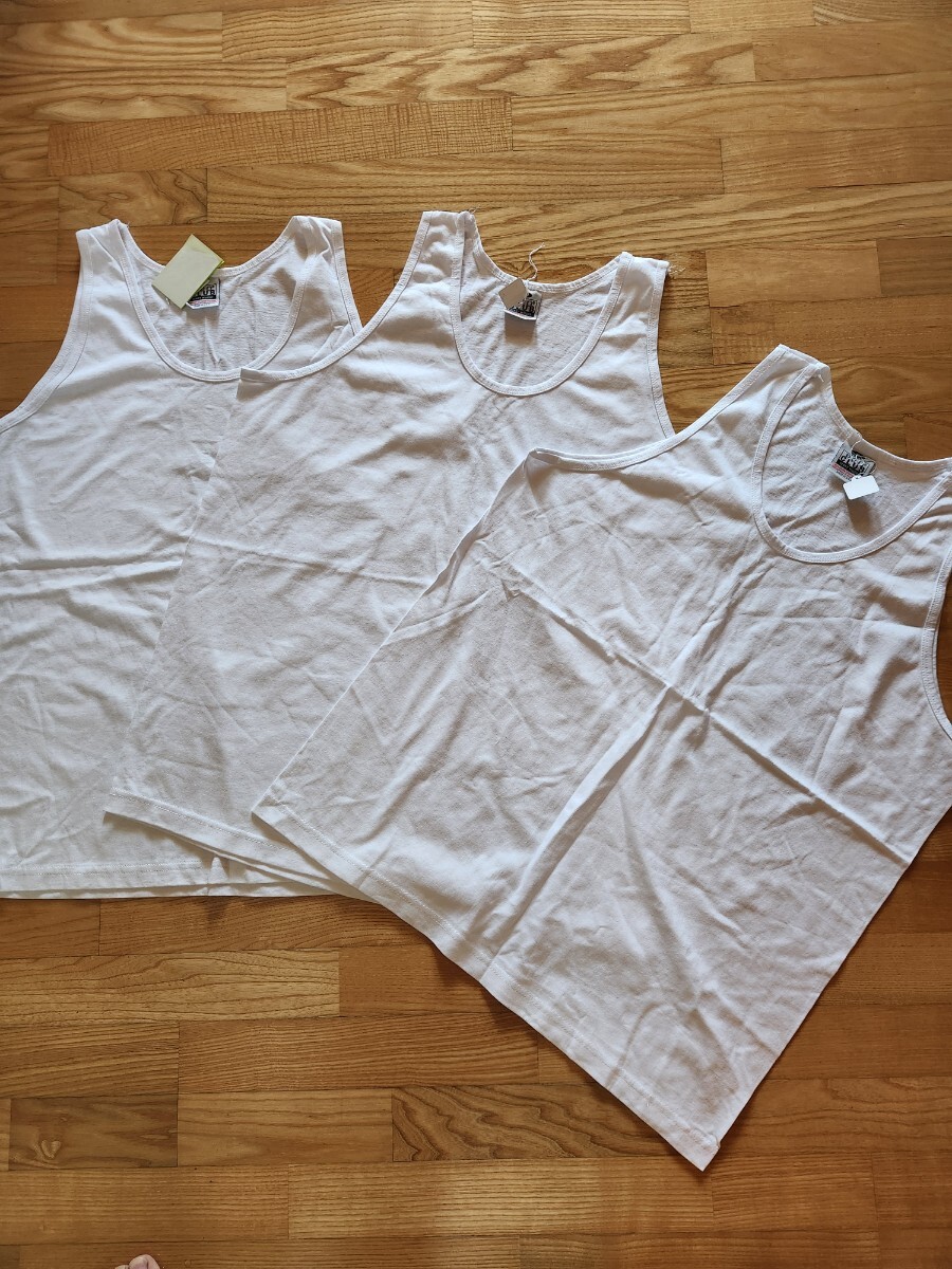 SALE! 送料込★PRO CLUB プロクラブ アメリカ製 HEAVY WEIGHT ヘヴィーウエイト タンクトップ 3枚で ホワイト XL拍卖