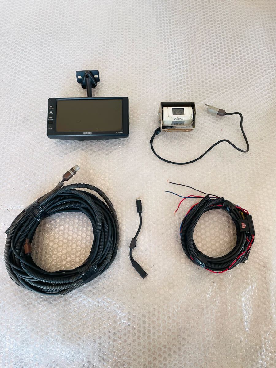 一式フルセット 市光 市光工業 ICHIKOH XC-200A ST-900 st-900 バックカメラ バックモニター 動作確認済み ケーブル15m 150323拍卖