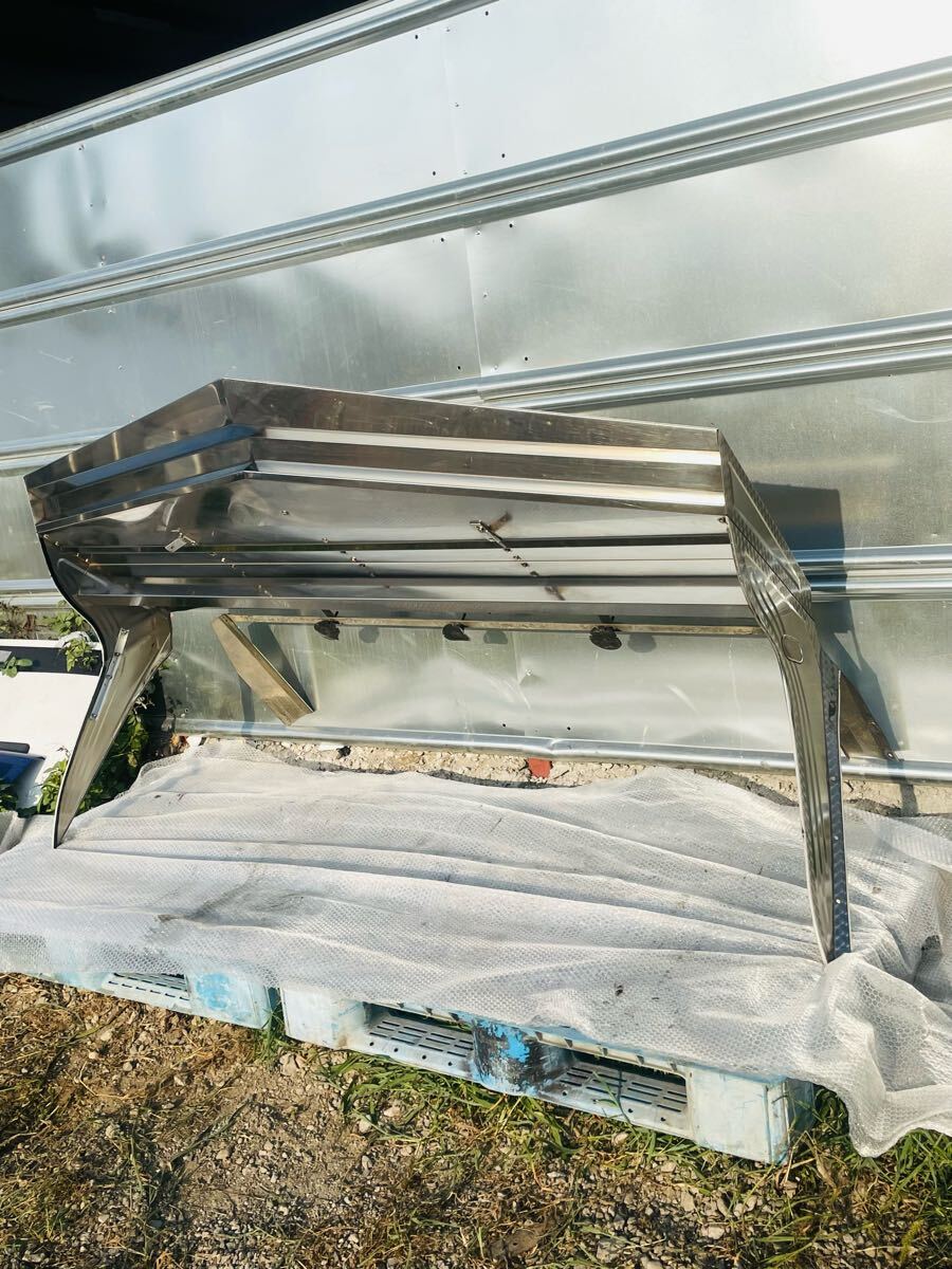 大型 日野 プロフィア ギガ クオン 三菱 スーパーグレート フロントバイザー フロント バイザー サンバイザー ステンレス製 ウロコ 150395拍卖