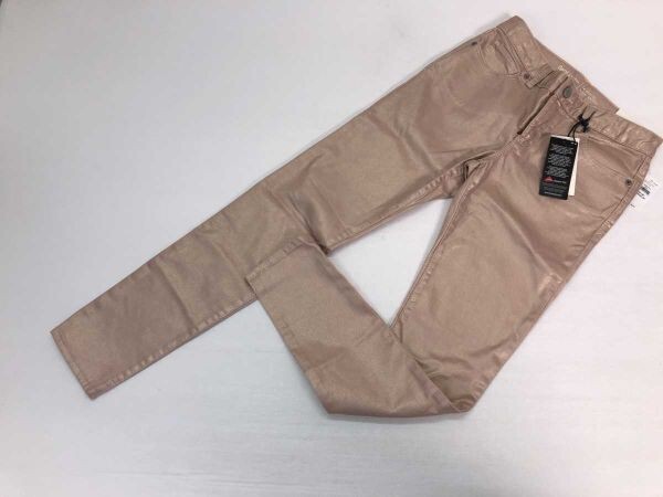 新品 Gap Kids インディースリーズ ロック モード コーティング 光沢 ストレッチ スキニー パンツ ボトムス キッズ 155 ピンク拍卖