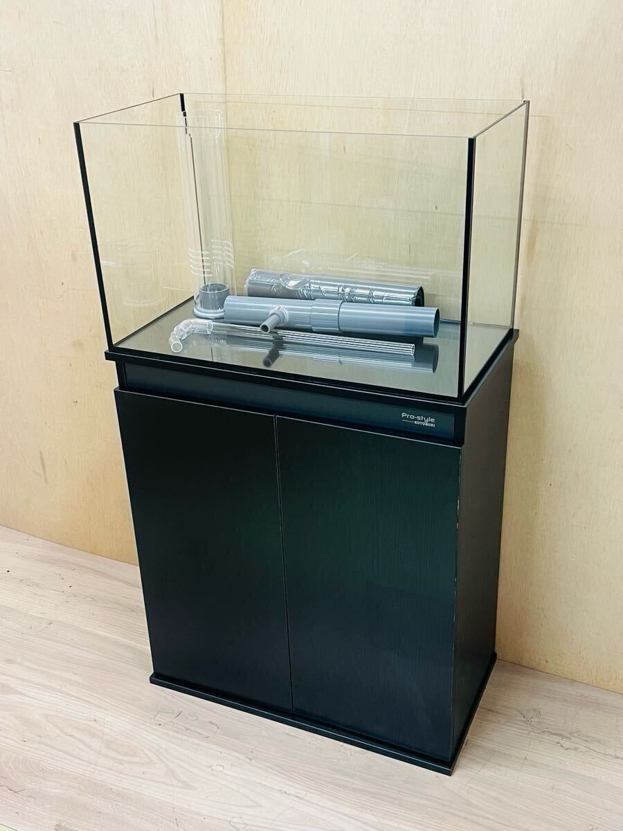 一セット限り 600×300×360オーバーフローセット(水槽・プロスタイルキャビ・濾過槽)ブラックシリコン 未使用品 海水魚飼育等 拍卖