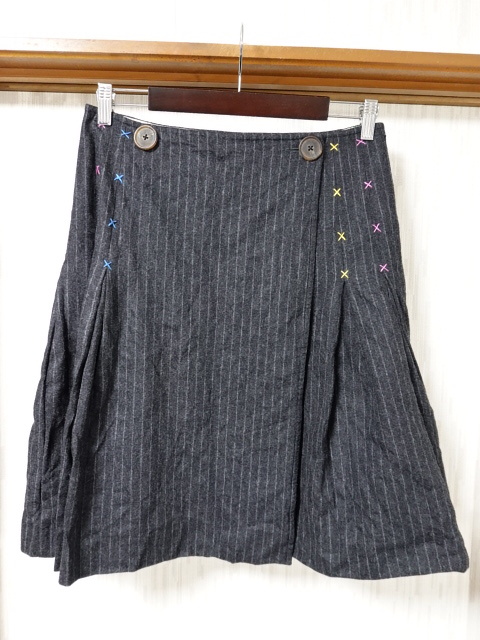 ●Paul Smith BLUE ポールスミス スカート 44●0821●拍卖
