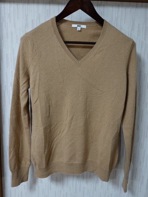 ●UNIQLO ユニクロ カシミヤ Vネックセーター XL●0825●拍卖