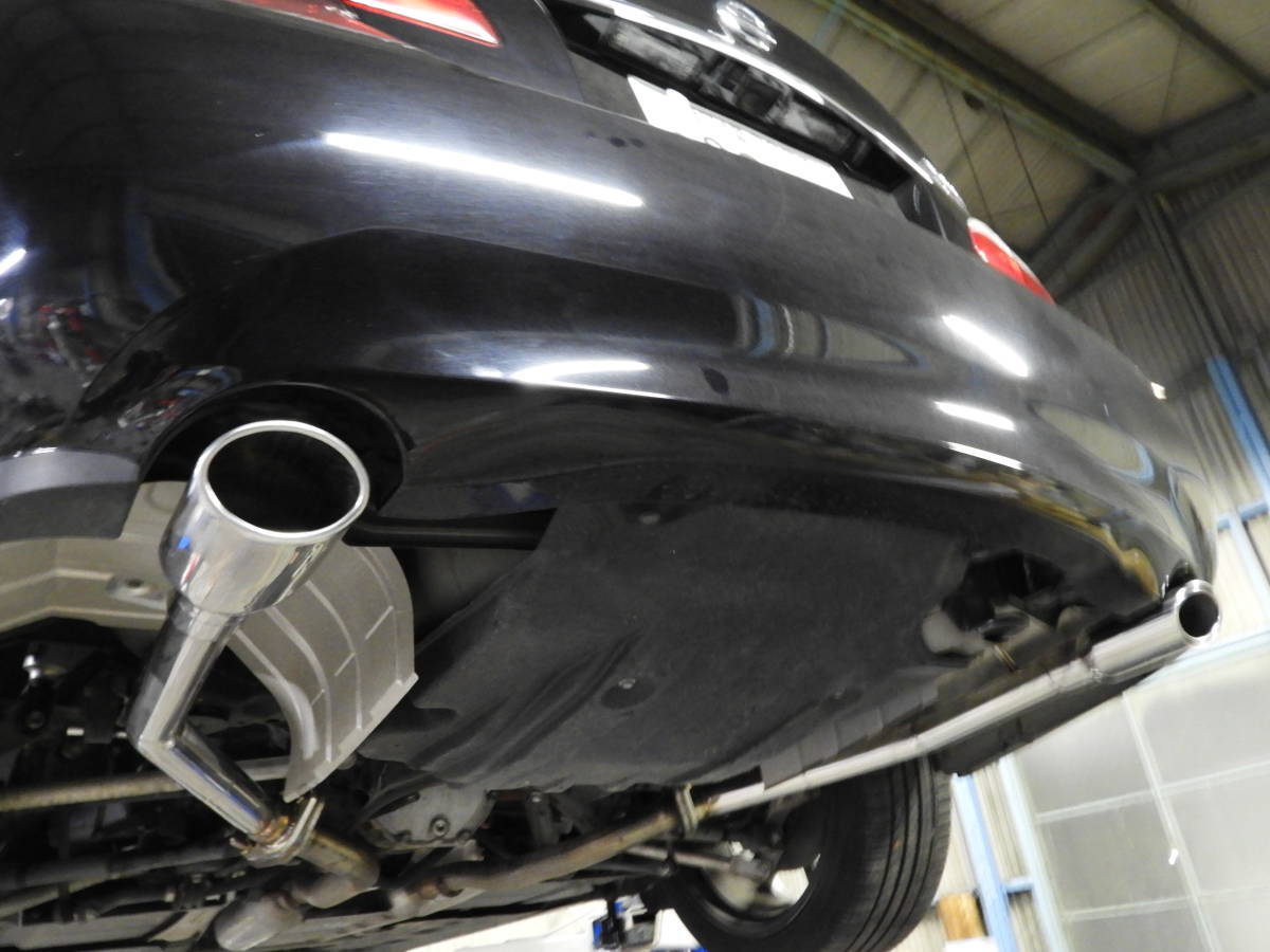 HY51フーガ ハイブリッド専用 リアピース 【オーバルタイプ マフラー】 ストレート SUS304ステンレス製拍卖