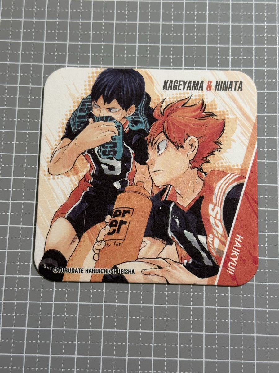 ハイキュー!! アートコースター 日向翔陽&影山飛雄 バラ1枚 紙製拍卖