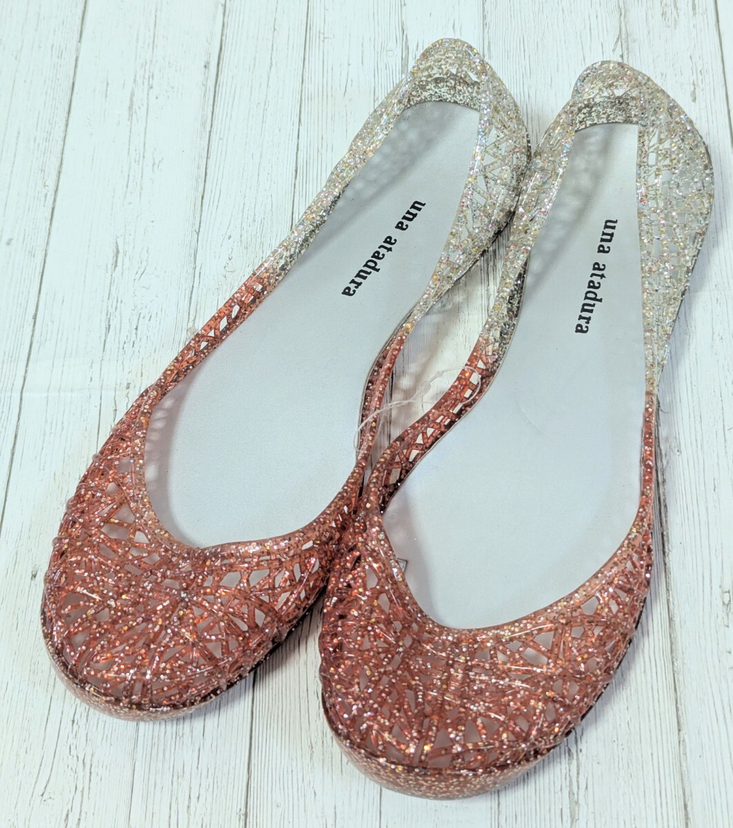 ラバーシューズ ローヒール 痛くない ラバーサンダル L オレンジ フラットシューズ レインシューズ拍卖