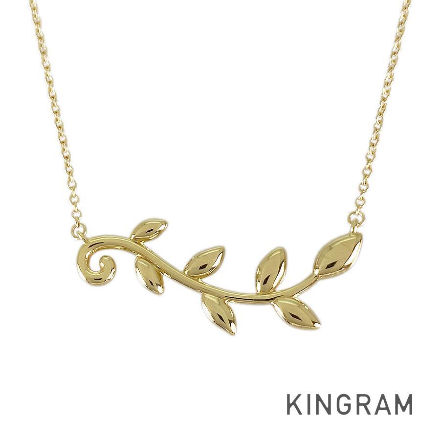 ティファニー オリーブ リーフ ネックレス ftj【中古】拍卖