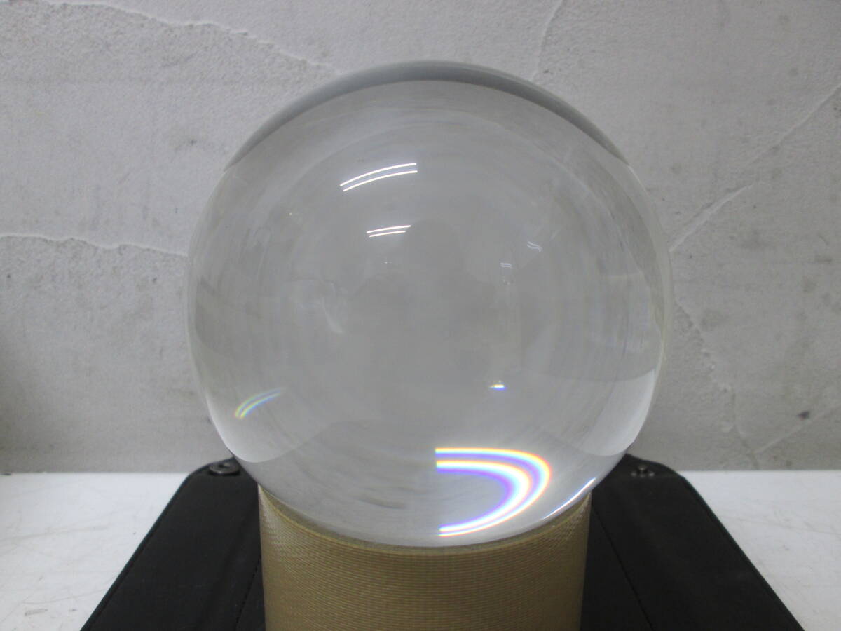 (89)☆人工水晶 水晶玉 約105mm 風水 開運 置物 占い 約1760g拍卖