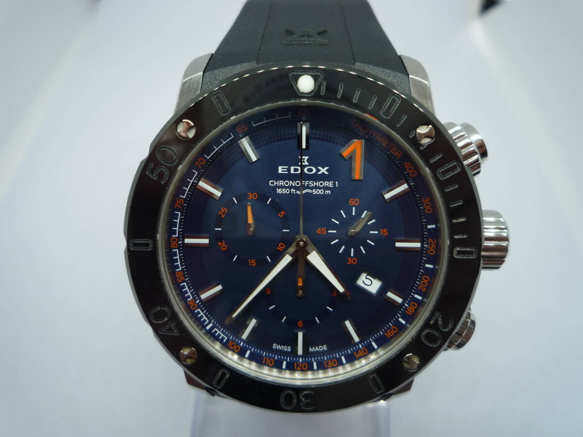 エドックス EDOX クロノショア-1 メンズクオーツ クロノグラフ拍卖