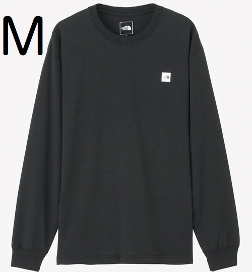 ★激安 新品 6380円(M)THE NORTH FACE ザ ノース フェイス 長袖 ロングスリーブ 黒 Small Box Logo Tee NT32441☆★☆★☆拍卖