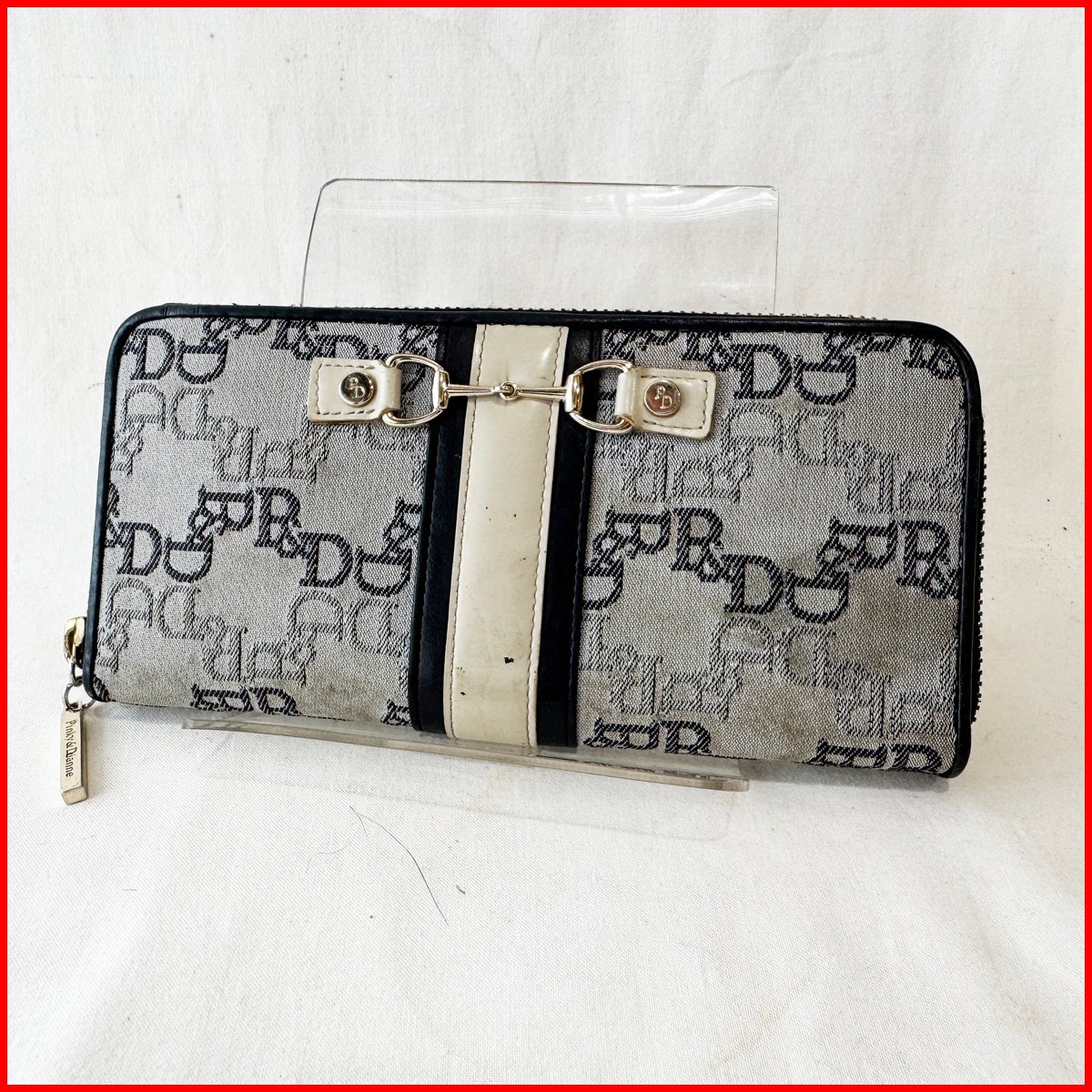 中古●Pinky&Dianne/ピンキーアンドダイアン 長財布●ラウンドファスナーウォレット レディース 使用感あり 札幌拍卖