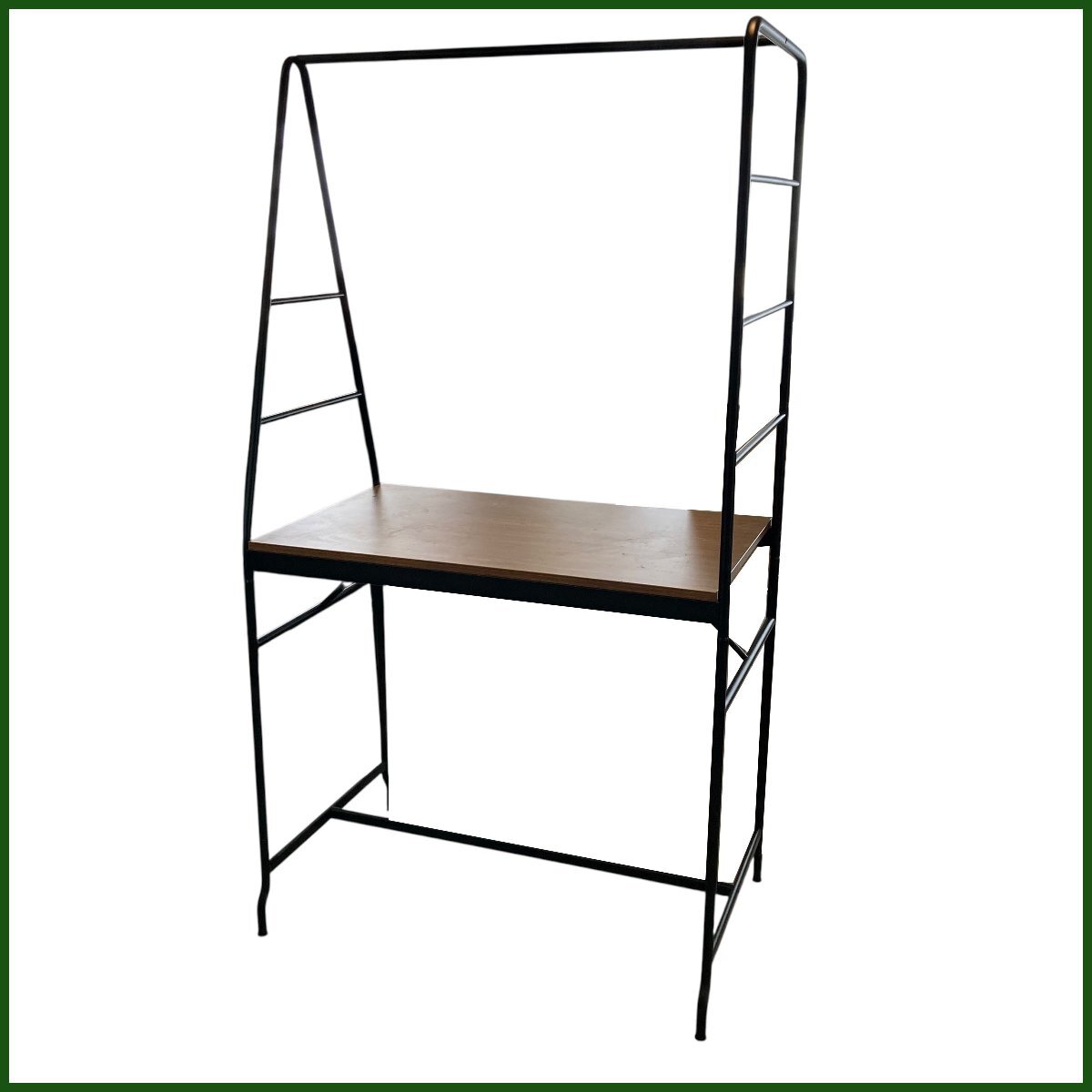 中古 ●IKEA/イケア●はしご収納付き デスク ホーヴェルード 省スペース ワークデスク カウンター スチールフレーム 札幌拍卖