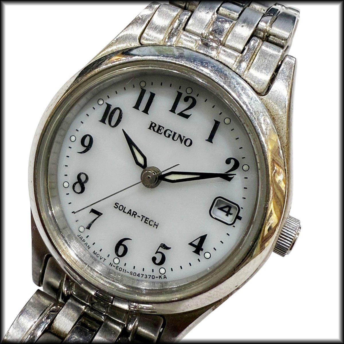 ◆CITIZEN◆シチズン レディース腕時計 レグノ REGUNO ソーラーテック E011-5028191 中古拍卖