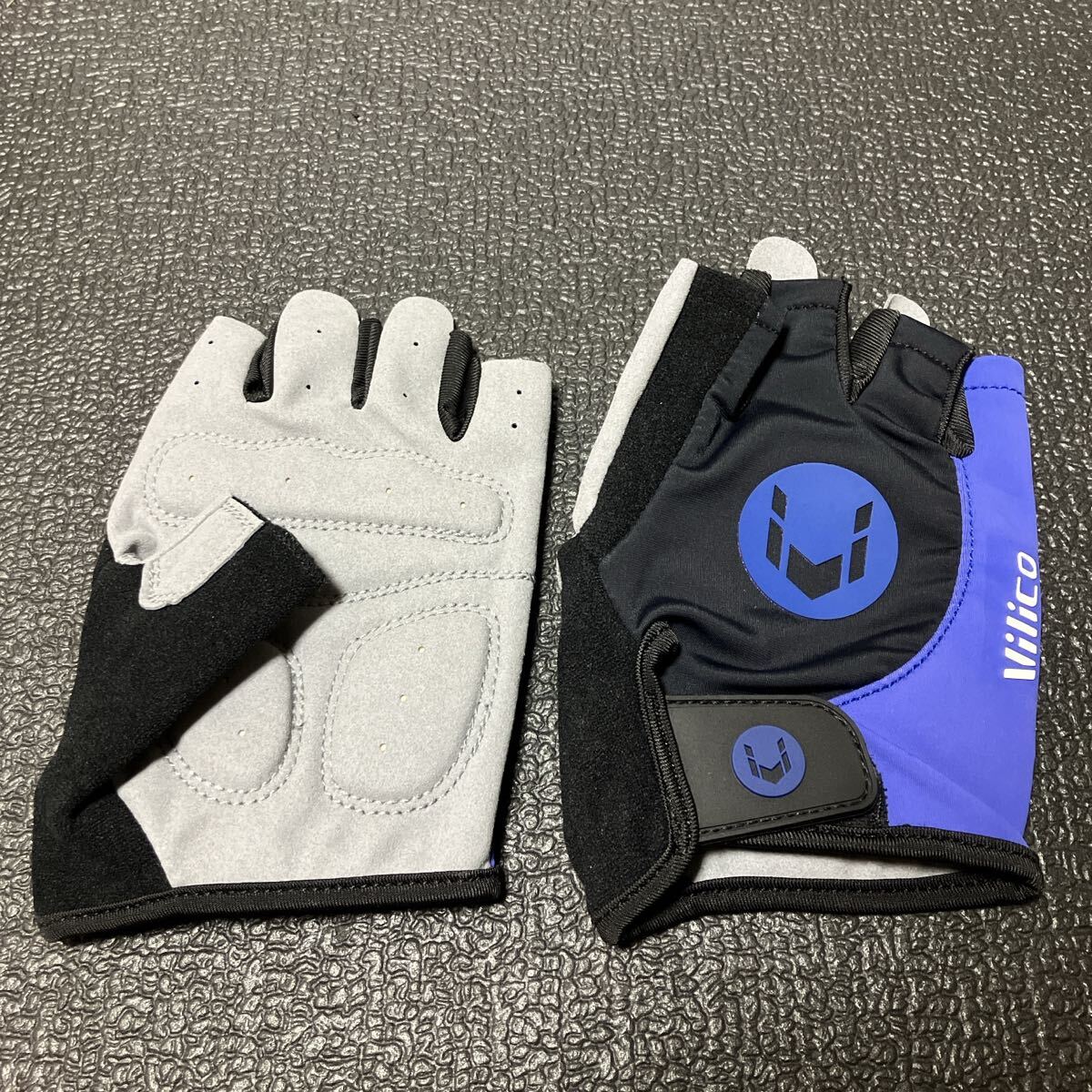 ☆ 新品!! サイクルハーフグローブ ブルー ⅩL ☆拍卖