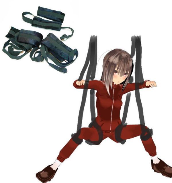 拘束具 ドア拘束 拘束ベルト 拘束縄 ブラック ブランコ 吊るし具 縄師 黒拍卖