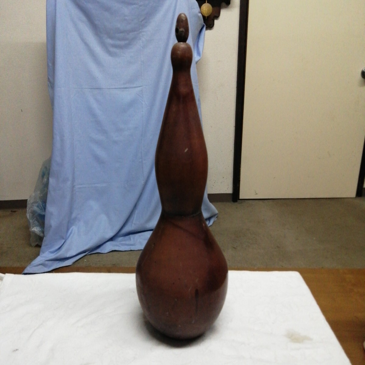 ひょうたん 瓢箪 置物 縁起物 酒器 時代物 水筒 古美術品 美術品 特大 (約高66cm)拍卖