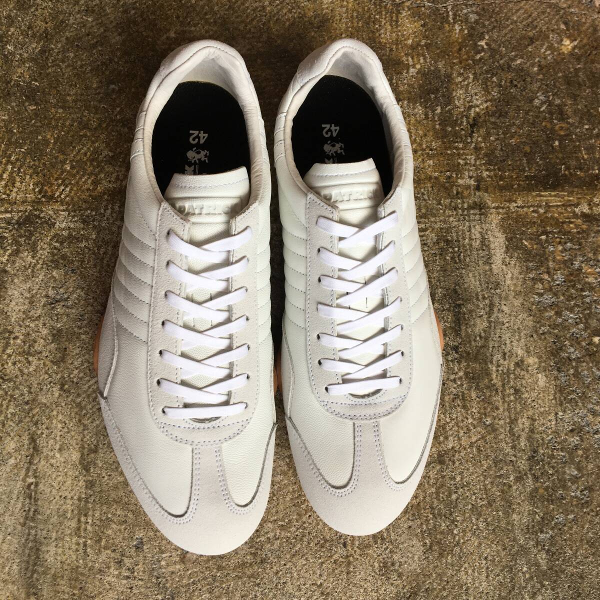 42 (26.5cm)|パトリック PATRICK JET-GT ジェット・ゴート 725160 白 ゴートレザー 山羊革 靴 スニーカー 日本製 Japan (新品)(正規品)拍卖