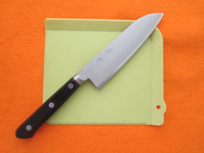 切れ味抜群 本割込「兼景」小さな高級三徳包丁 140mm拍卖
