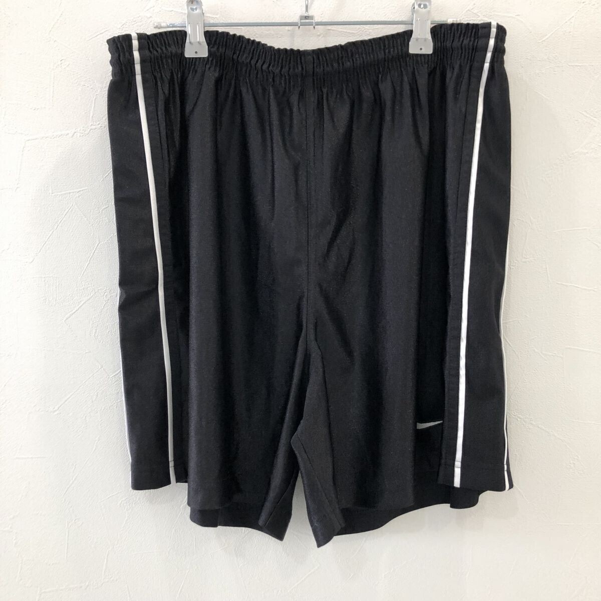 EI2246 NIKE ナイキチーム ハーパン 刺繍ロゴ スウッシュ ブラック L拍卖