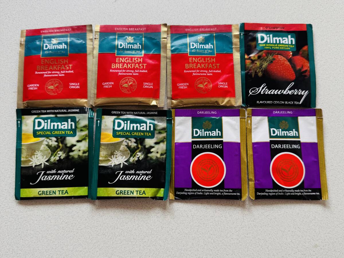 Dilmah Tea 紅茶 ディルマー ティー 8バッグ セット イングリッシュブレックファスト ストロベリー ジャスミン グリーンティ ダージリン拍卖