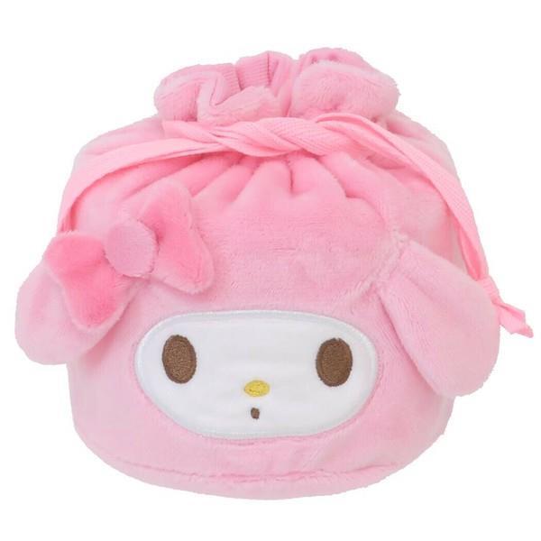 マイメロディ 巾着袋 マチ付きマスコット巾着 ぬいぐるみ巾着拍卖