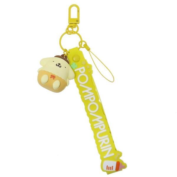 ポムポムプリン 3Dマスコット付きハンドストラップ キーホルダー拍卖