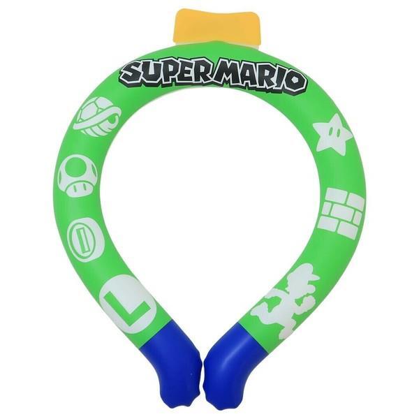 スーパーマリオ ネッククールリング ルイージ グリーンS 接触冷感 熱中症対策 ひんやりグッズ 冷感拍卖
