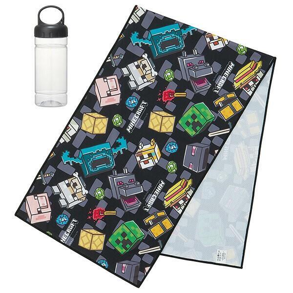マインクラフト 接触冷感タオル ケース付き Minecraft スケーター拍卖