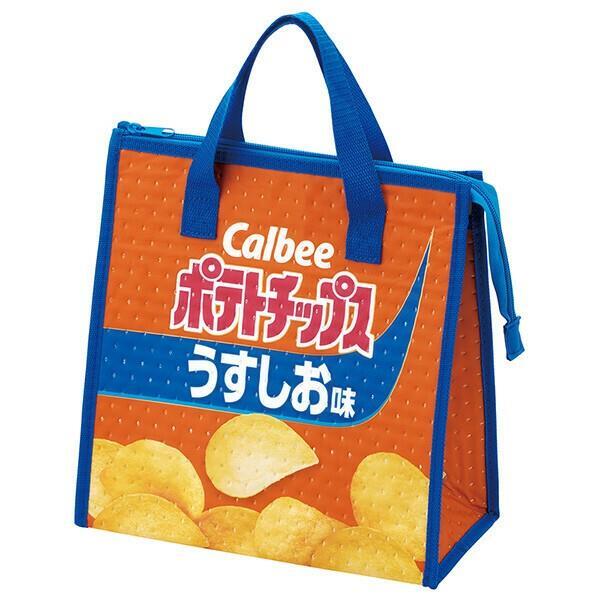 カルビー 不織布保冷バッグ ランチバッグ 弁当かばん ポテトチップス うすしお味 スケーター拍卖