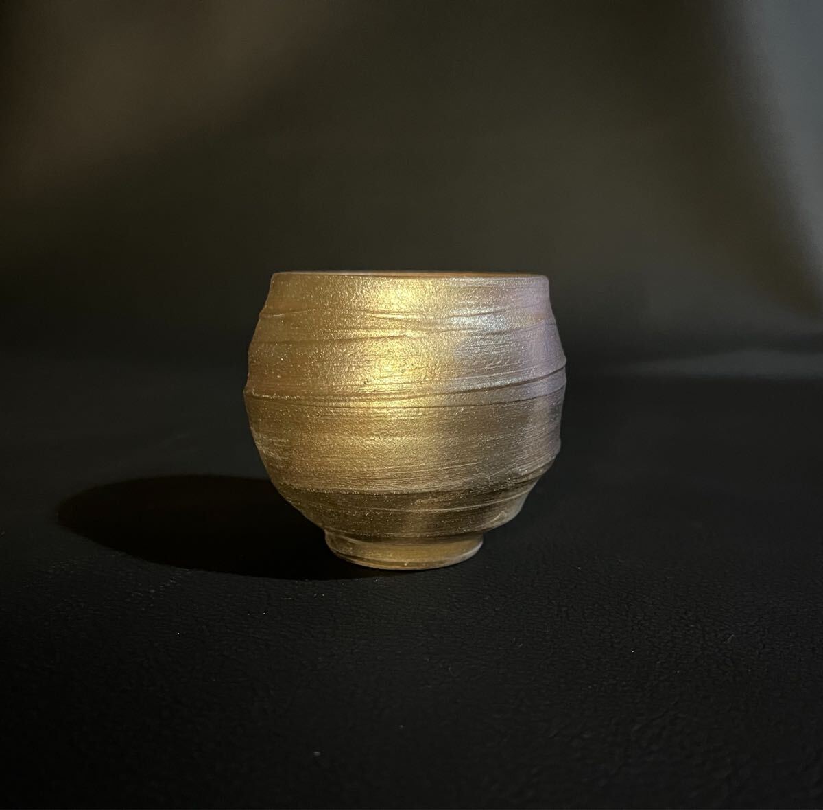 74 ぐい呑み ぐい飲み 備前土 穴窯 穴窯焼成 お猪口 酒器 拍卖