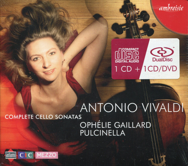 Antonio Vivaldi, Ophlie Gaillard, Pulcinella - Complete Cello Sonatas◇ヴィヴァルディ Hybrid,CD+CD/DVD DualDisc Ambroisie拍卖