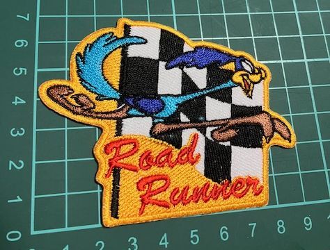 アイロン 接着 刺繍 ワッペン ★ ロードランナー 金淵★車 バイク オイル つなぎ 工具 メンテナンス 道具 レンチ ラチェット拍卖