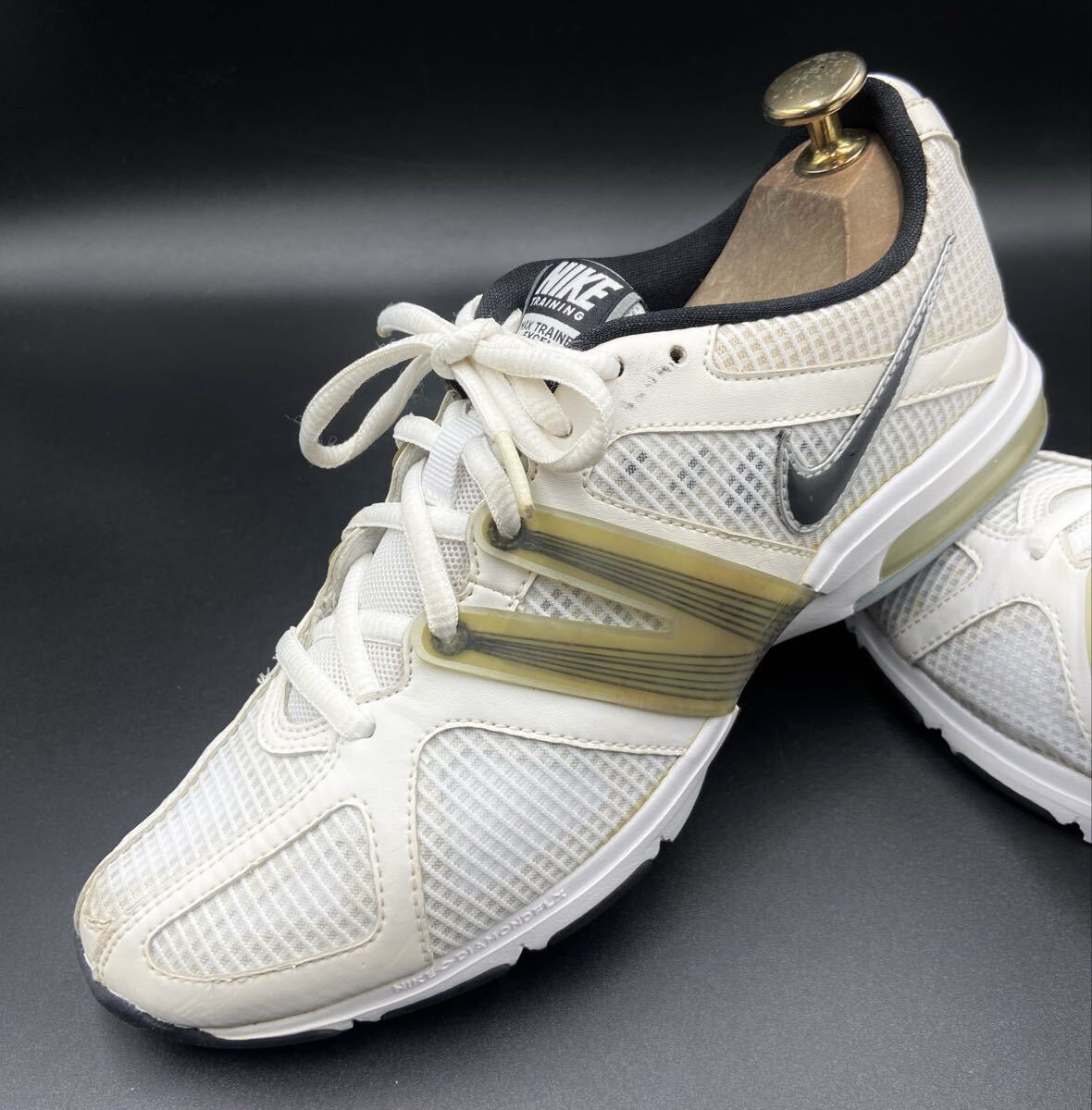 【ナイキ/マックストレーナーエクセル】アスリート待望様々なシーンで大活躍!上質トレーニングシューズ!白/jp24.5cm!衝撃プライス!8/6拍卖