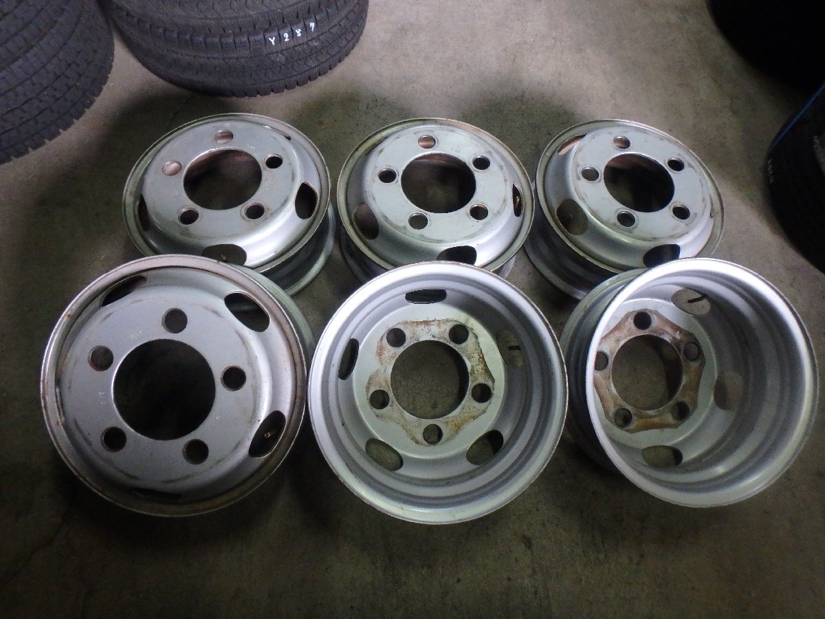 H113 送料無料 15×5 TOPY XF スチールホイール 6本 5H 5穴 キャンター,アトラス拍卖