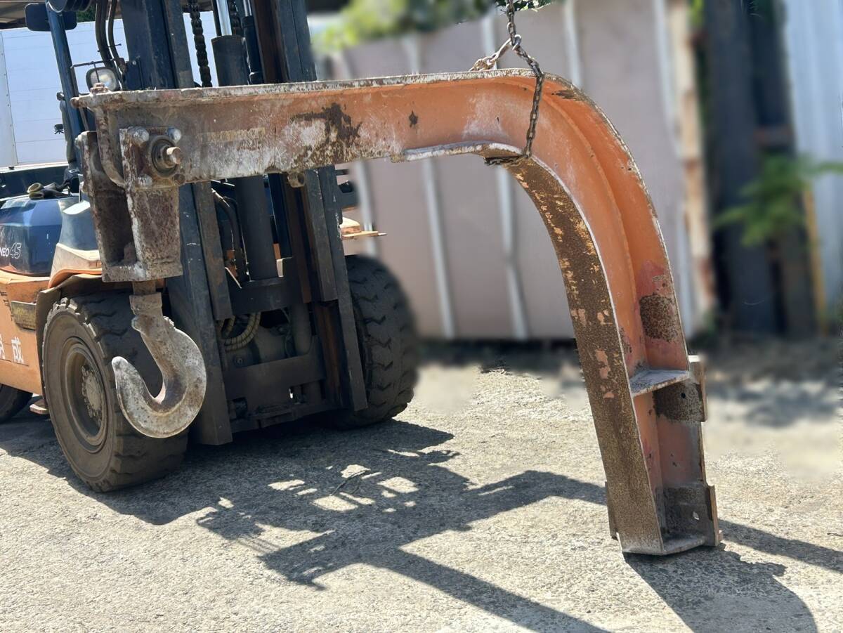 フォークリフト、アタッチメント、トヨタ4tから取り外した、フォークリフト用クレーンアーム、中古、福岡発拍卖