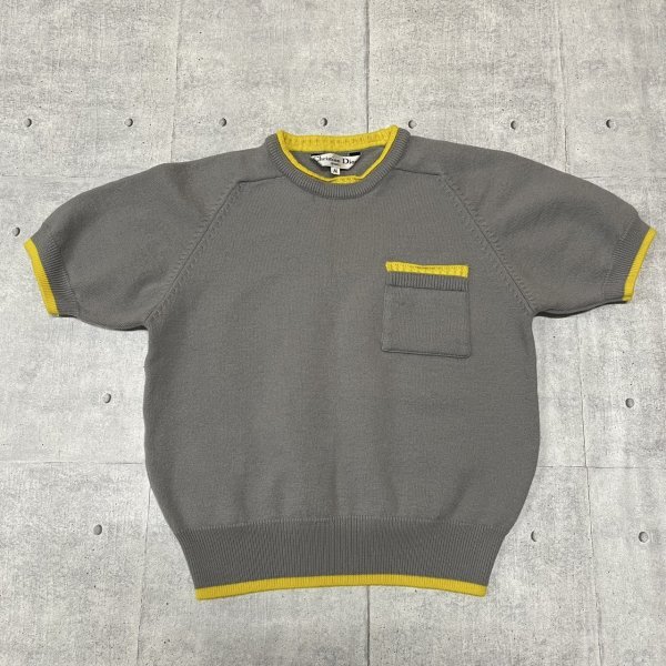 80s christian Dior SPORT 半袖 セーター vintage 80年代 クリスチャンディオール スポーツ ニット ヴィンテージ 日本ライセンス 石瀬7052拍卖