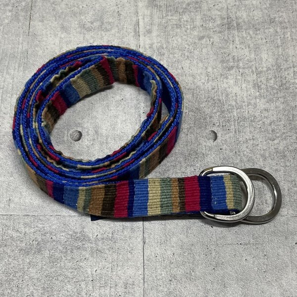 定価8690円 a tail we could wag アテイルウィークッドワグ USA製 ダブルリング ロングベルト グアテマラ マヤ族 織物 ナイロン 石瀬7110拍卖