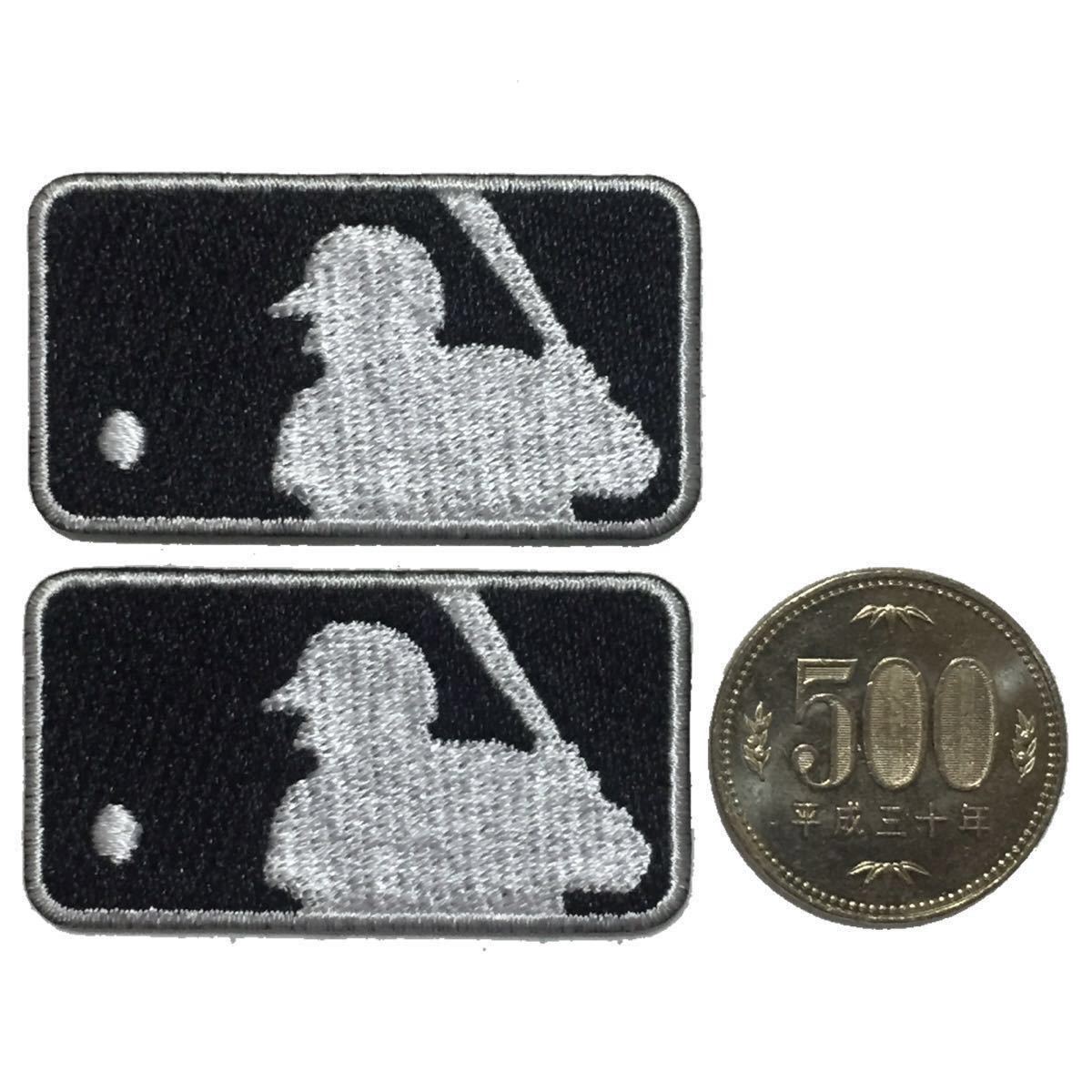 MLB バッターマン アンパイア ミニサイズ (約5cm) ワッペン 2枚セット拍卖