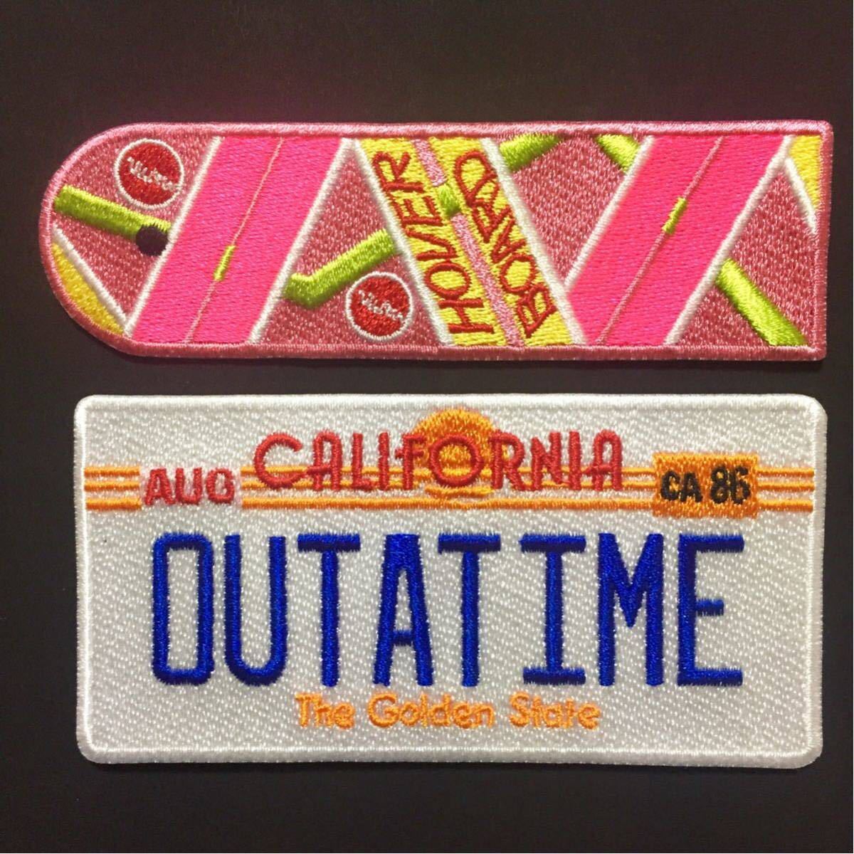BTTF BTF バック・トゥ・ザ・フューチャーホバーボード プレート ワッペン 2枚セット拍卖