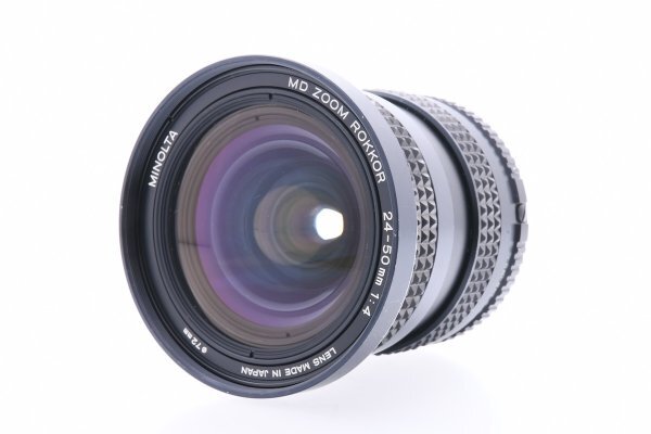 MINOLTA ZOOM ROKKOR 24-50mm F4 SR/MDマウント ミノルタ MF一眼レフ用 交換用 ズームレンズ ■34477拍卖