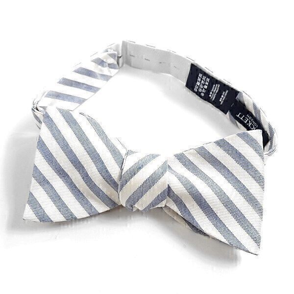 □HACKETT LONDON ハケット ロンドン 新品 定価1.1万 イタリア製 高級シルク100% レジメンタル柄 蝶ネクタイ ボウタイ ▲003▼bus012ti拍卖