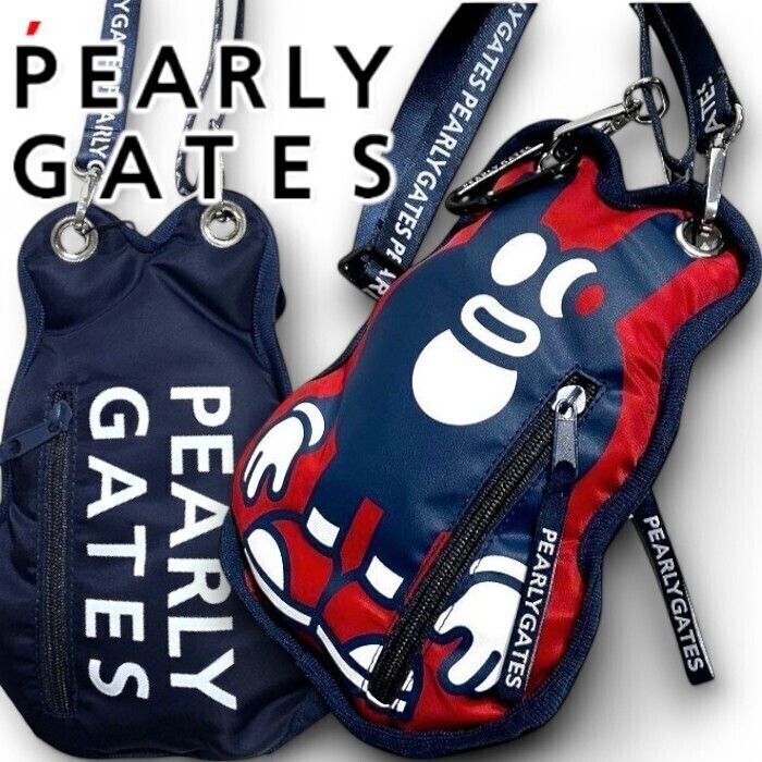 PEARLY GATES パーリーゲイツ 定価1万 韓国GRAFFLEX 2way ショルダーポーチ ミニショルダーバッグ ゴルフ 2284025 120 FR ▲012▼50325w01拍卖