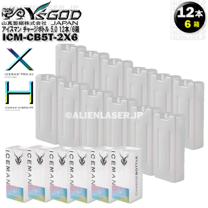 12本/6箱 ICM-CB5T-2 チャージボトル5.0タイプ アイスマンプロX 用 約1000ml拍卖